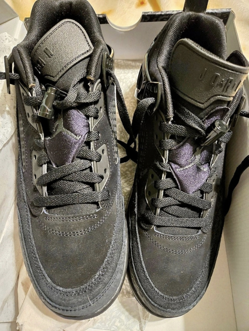 Jordan Spizike Low "Black Cat" Black Sneakers Brand New. Still In Box